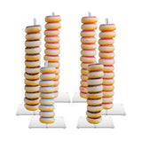 Acrylic Donut Stands, Donut Wall Bagel Display Stand for Dessert Table (1 Square Stand)