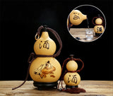 Natural Dried Gourd Water Bottle with Lid Hollow Calabash