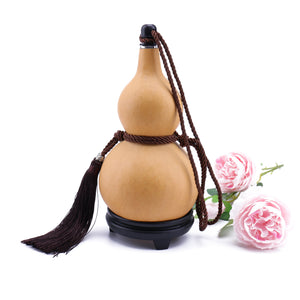 Natural Dried Gourd Water Bottle with Lid Hollow Calabash