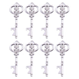 50x Wedding Favors Antique Skeleton Keys Bottle Openers with Silver Candy Boxes Thank You Cards Bridal Shower Guest Gifts