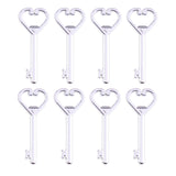 50x Wedding Favors Silver Key Shaped Bottle Openers with Escort Cards Bridal Shower Bachelorette Groomsmen Gifts