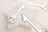 40x Silver Large Bottle Openers Skeleton Keys Shiny Wedding Favors Bridesmaid Gifts