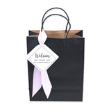 20x Kraft Paper Bags with Tags Ribbon Wedding Gift Favor Welcome Bags for Party Guests