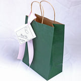 20x Kraft Paper Bags with Personalized Tags Ribbon Wedding Gift Favor Welcome Bags