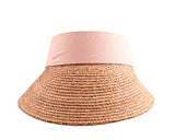 Natural Raffia Visor Straw Woven Sun Hat Braid Beach Sports Baseball Cap Bridesmaid Gift