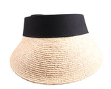 Natural Raffia Visor Straw Woven Sun Hat Braid Beach Sports Baseball Cap Bridesmaid Gift