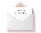 Custom Rubber Address Stamp Self-Ink For Gift Tags Planner Business Logo Wedding