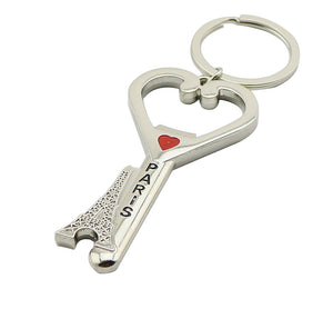 I Love Paris Eiffel Bottle Opener Keyring Wedding Favor