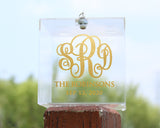 Monogrammed Wedding Card Box Customized Birthday Party Acrylic Holder Your Name