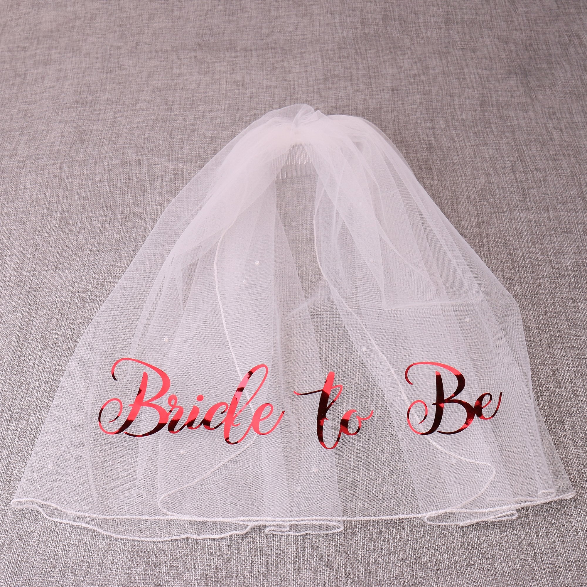 Personalized Bride To Be Veil for Bachelorette Hen Party, Your