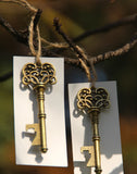 Wedding Favor Skeleton Key Bottle Opener and Escort Card (NBOB-WT)