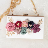 Transparent Wedding Clutch Purse Flower Pearl Acrylic Clutch Bags