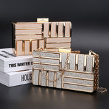 Women Acrylic Clutch Evening Bag Party Wedding Shoulder Bag